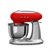 OTE 6 i 1 multifunktionell ställmixer med 8,5 quarts skål i rostfritt stål, lutande köttkvarn, juicemixer, grönsaksskärare, pasta och kakmaskin